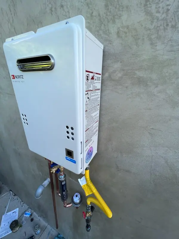 Tankless water heater installation for Beverly Crest homes