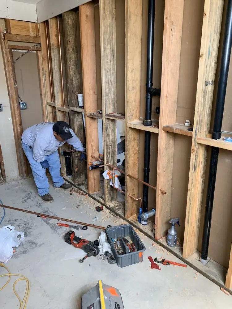 Commercial rough-in plumbing for Trenchless Sewer Repair in Beverly Crest